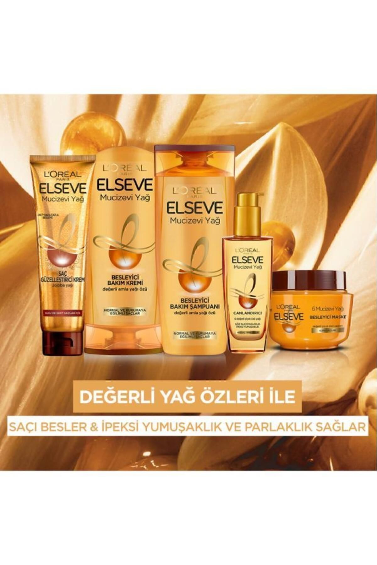 L'Oréal Paris Elseve Mucizevi Yağ Besleyici Bakım Şampuanı 390 ml