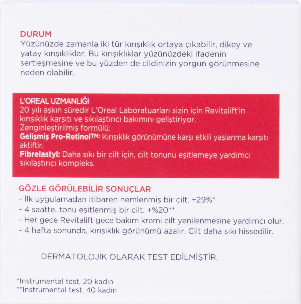L'Oréal Paris Revitalift Gece Bakım Kremi