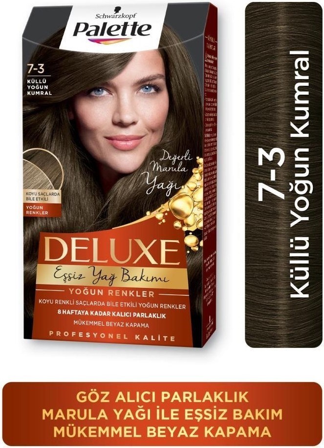 Palette Deluxe Yoğun Renkler 7-3 Küllü Yoğun Kumral Saç Boyası