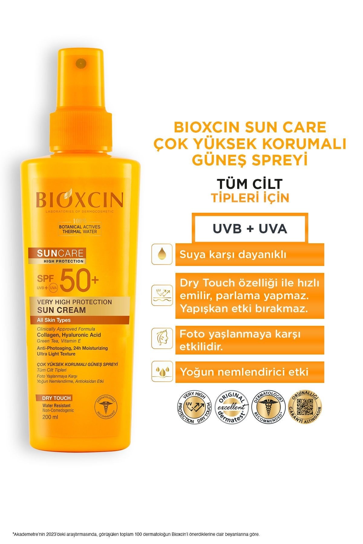 Bioxcin Sun Care Çok Yüksek Korumalı Tüm Ciltler-