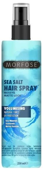 Morfose Deniz Tuzu Saç Spreyi 250 ml - Mat Görünüm, Doğal Dalgalar ve Isıya Karşı Koruma