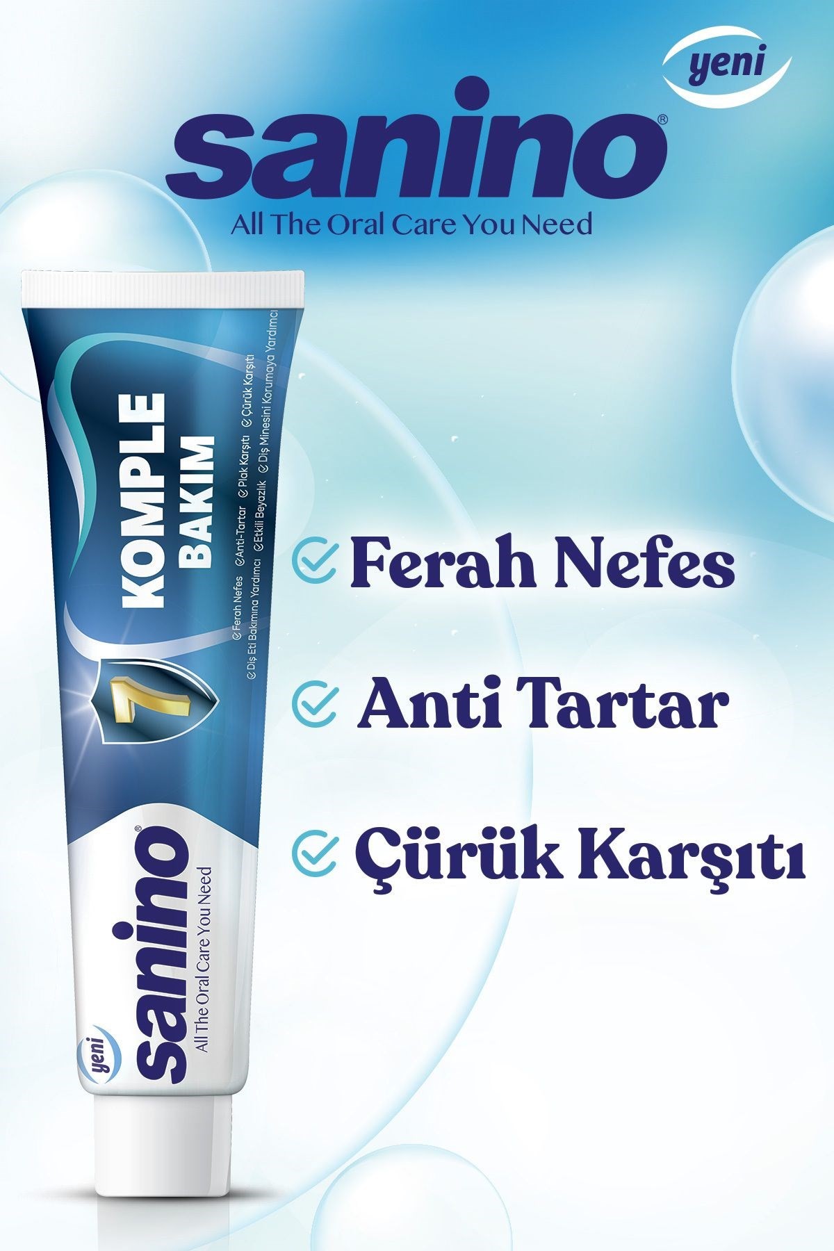 Sanino Komple Bakım Diş Macunu 6x75 ml