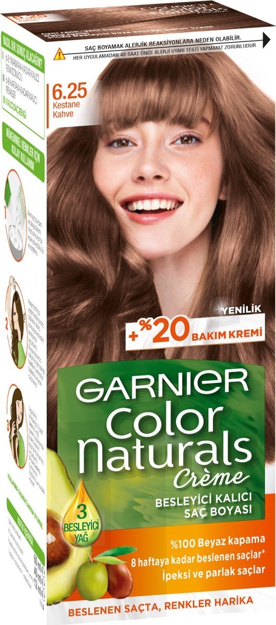 Garnier Color Naturals 6.25 - Kestane Kahve Saç Boyası