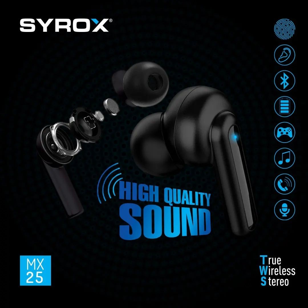 Syrox MX25 BT 5.3 TWS Bluetooth Kulaklık
