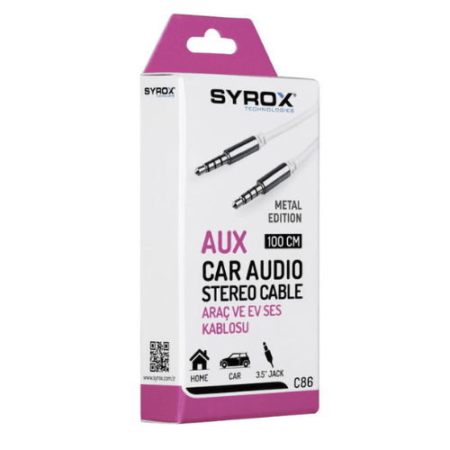Syrox C86 AUX Kablo 1 Metre