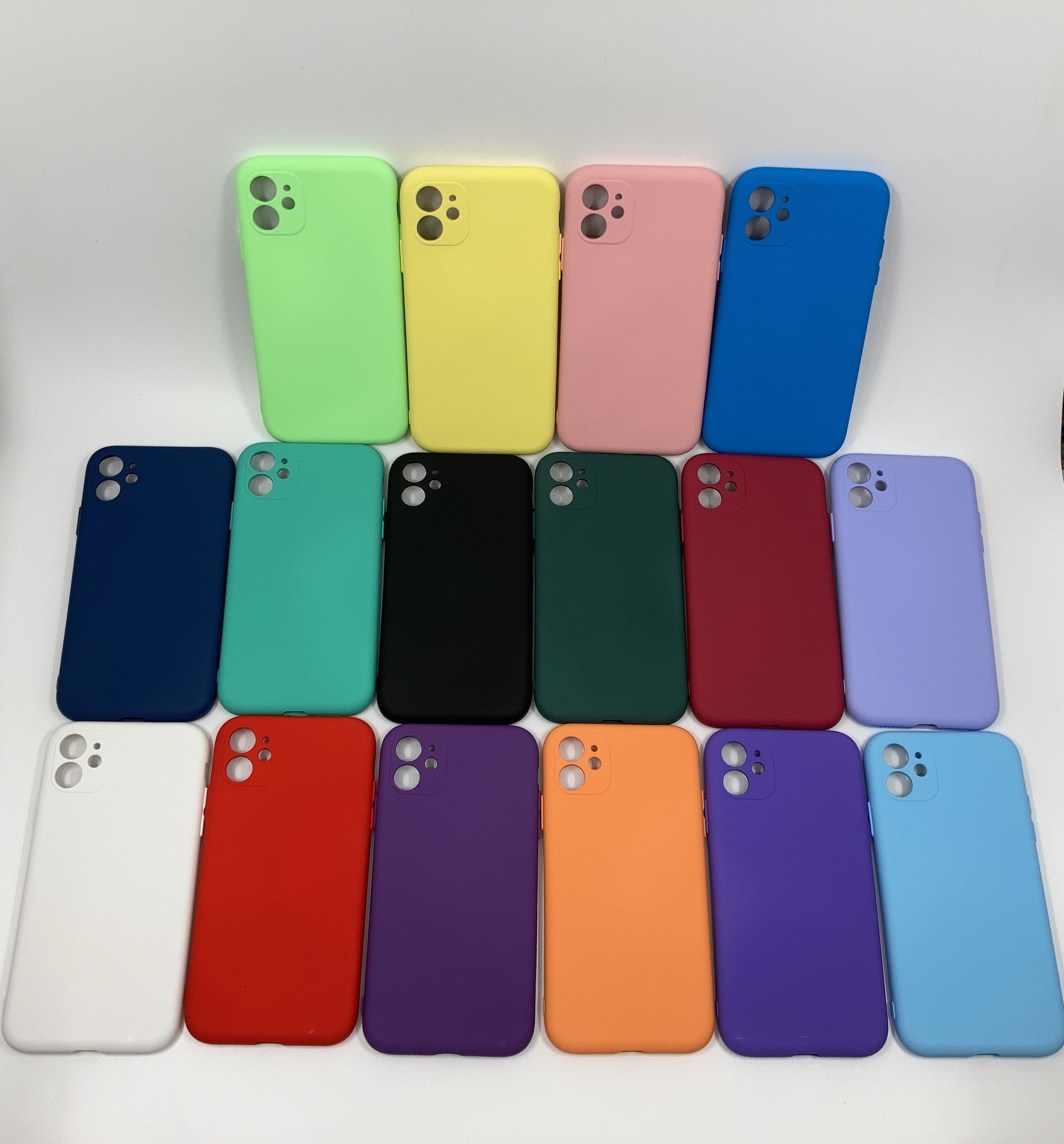 iPhone 11 İçi Kadife Pastel Renk Silikon Kılıf