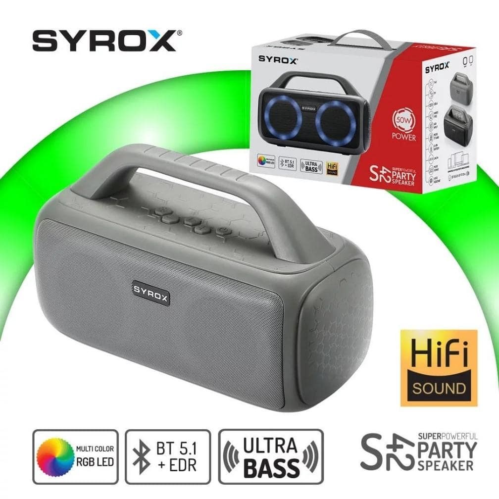 Syrox S42 Bluetooth 5.1 Kablosuz Hoparlör