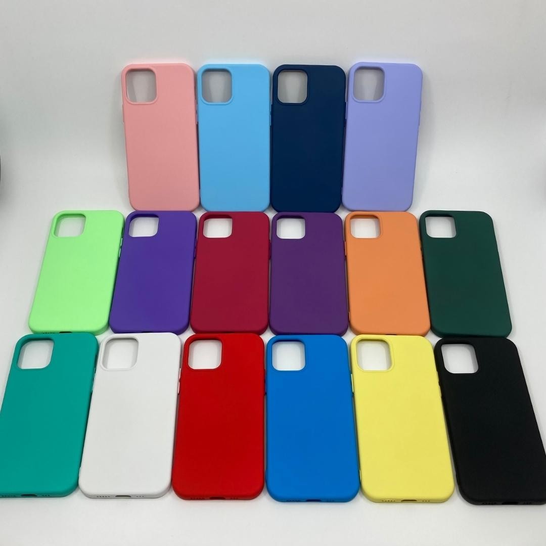 iPhone 12 İçi Kadife Pastel Renk Silikon Kılıf