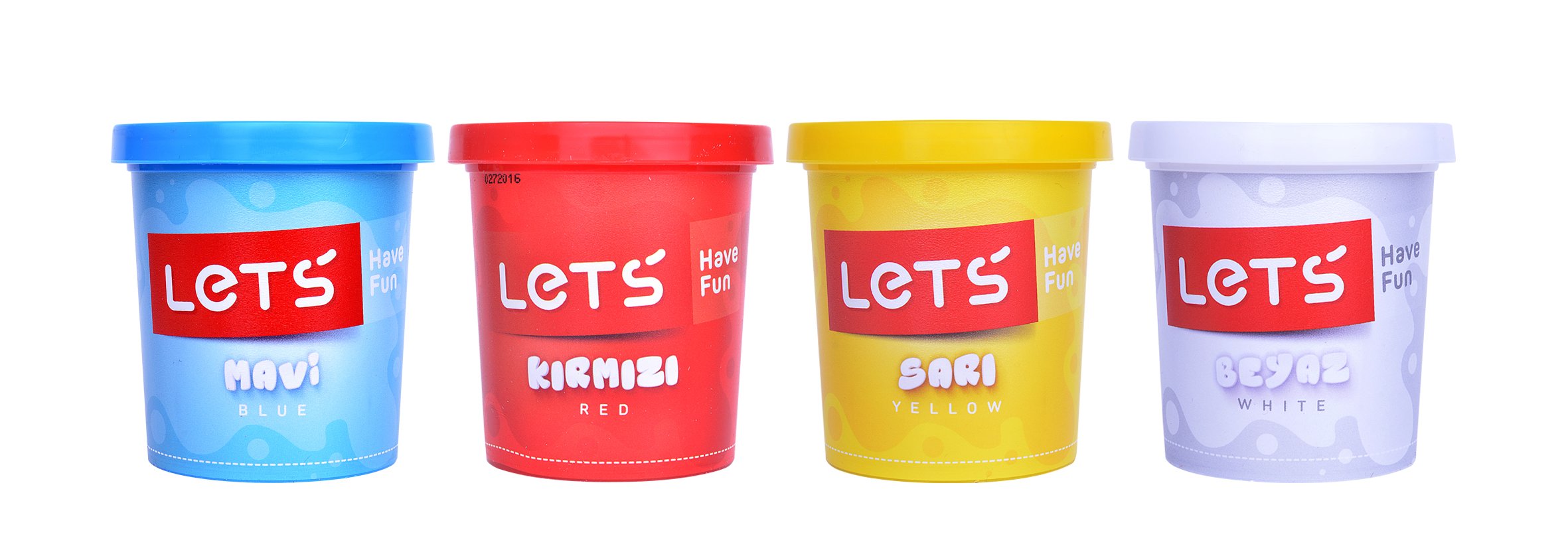 Lets Oyun Hamuru 4 Renk 600 Gr. Kod: L8340