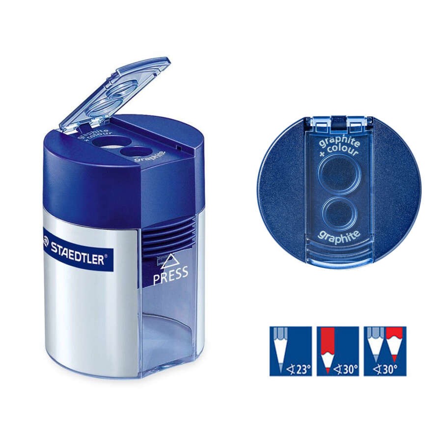 Staedtler Kalemtraş Çift Bıçak Tüp Kod: 512 001