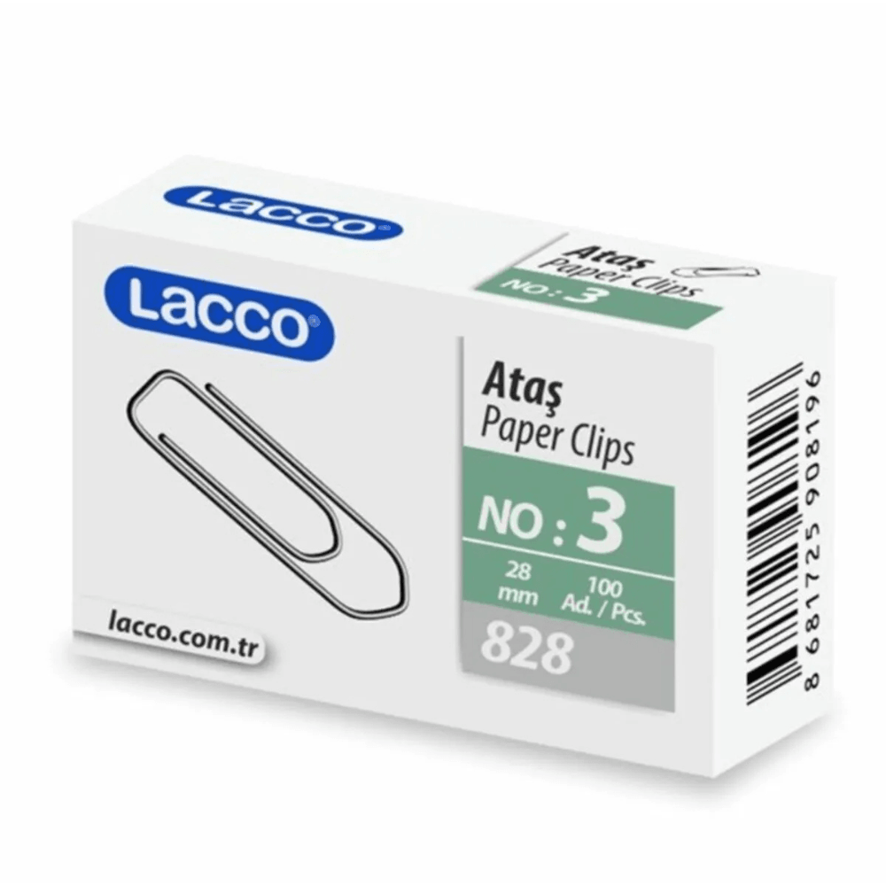 Lacco Ataş - 100 Adet, 28mm (Üretici Kod:828)