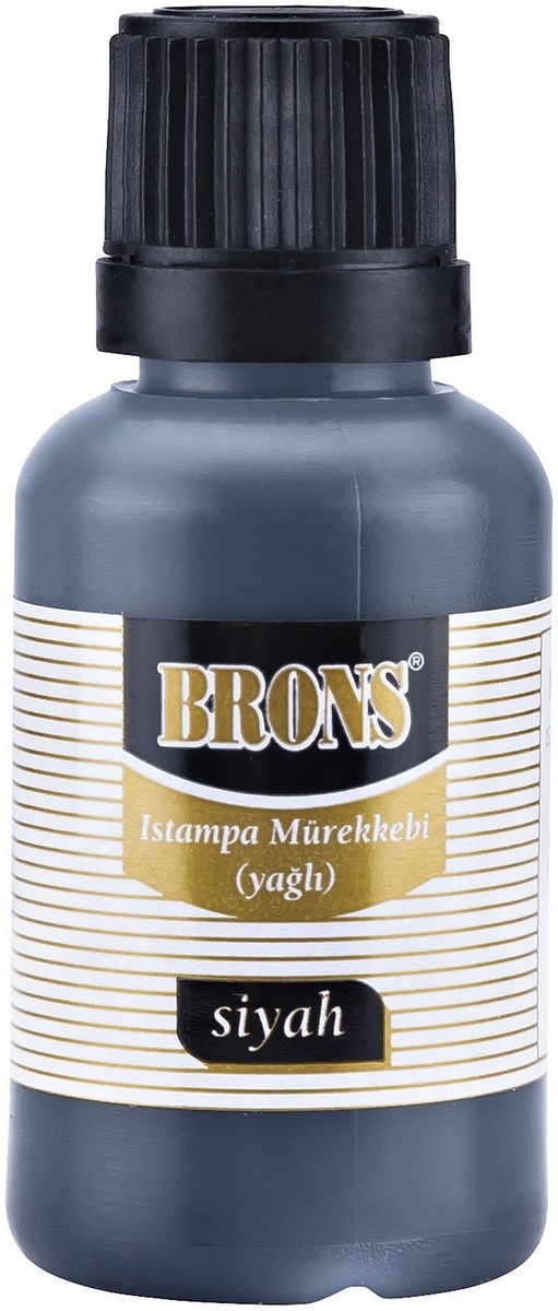 Brons Istampa Mürekkebi 30 cc.Siyah BR-314