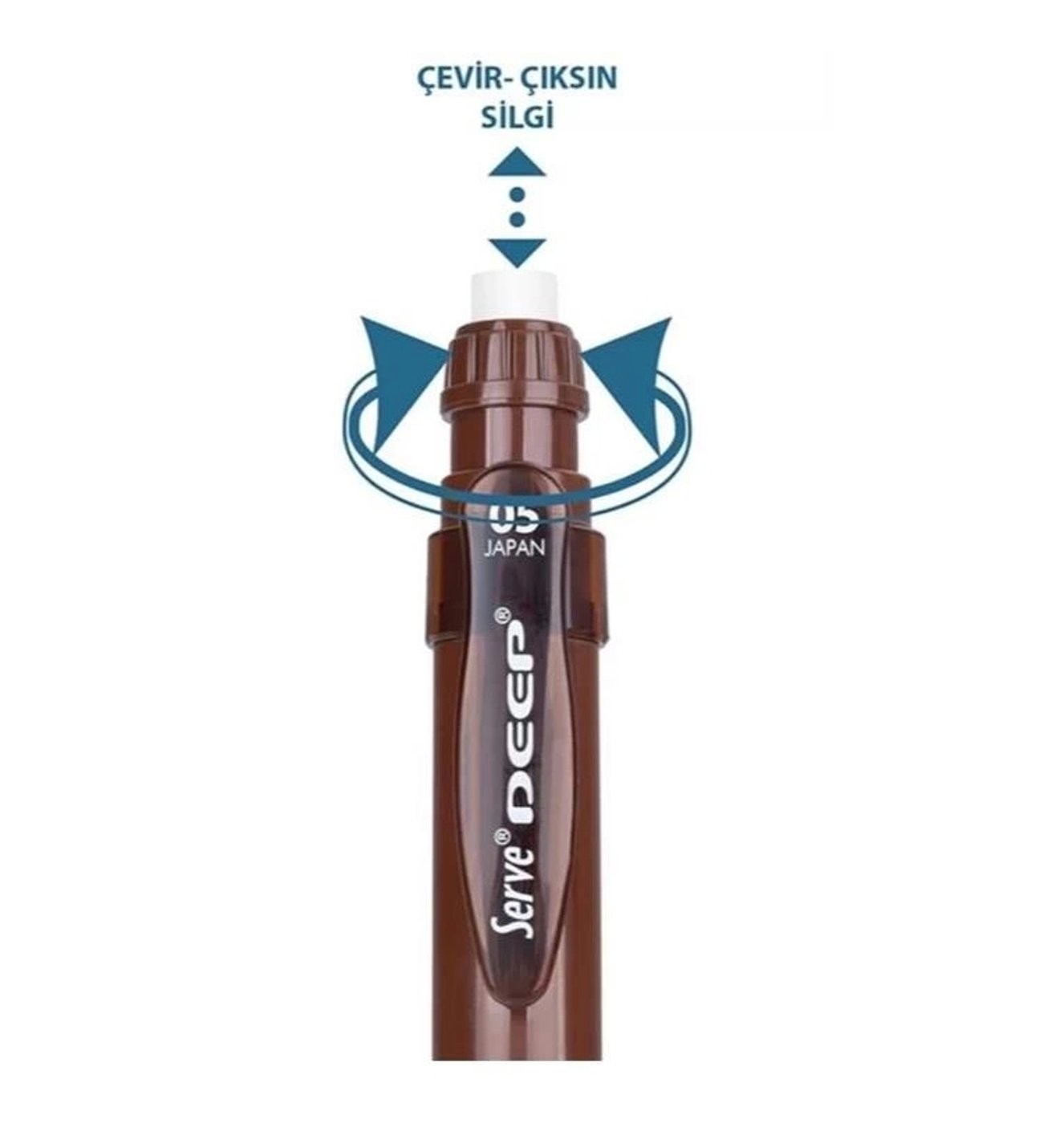 Serve Deep Versatil Kalem 0,5 mm.Toprak Seri Kahverengi