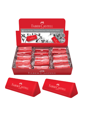 Faber-Castell Silgi Üçgen Kırmızı Dust Free