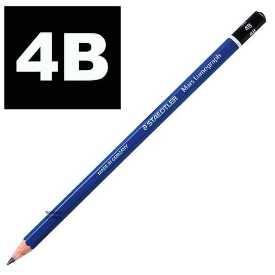 Staedtler Dereceli Resim Kalemi (4B) 1 Adet Mars Lumograph Kod: 100-4B