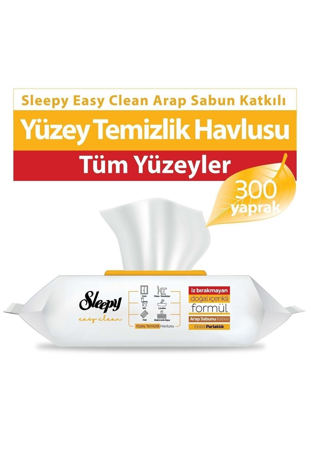 Sleepy Easy Clean Okaliptus Katkılı Yüzey Temizlik Havlusu, 100 Yaprak
