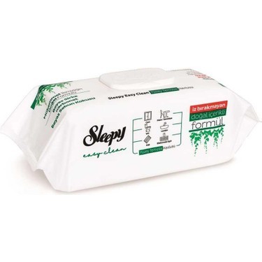 Sleepy Easy Clean Beyaz Sabun Katkılı Yüzey Temizlik Havlusu 100 Yaprak