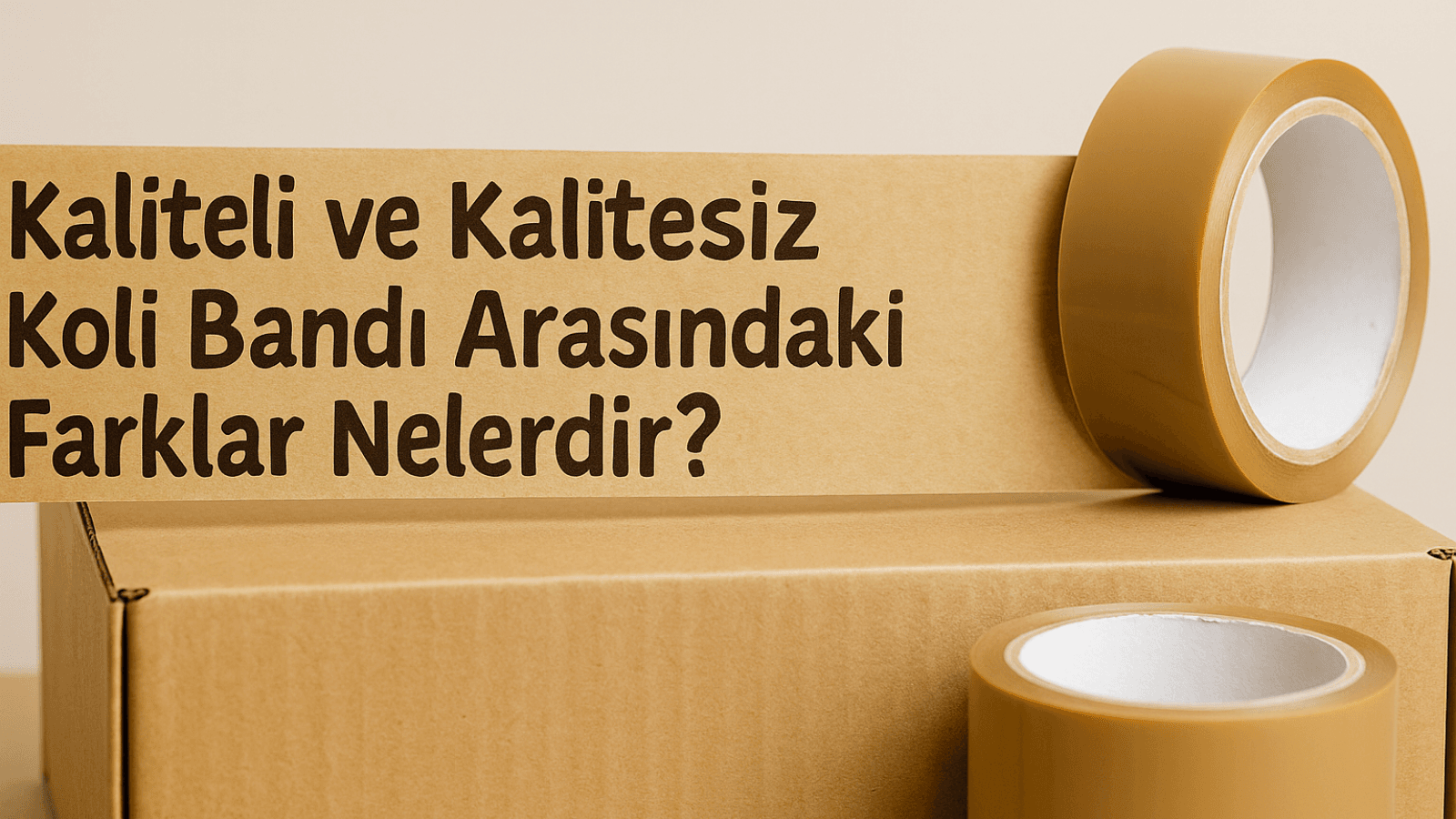 Kaliteli ve Kalitesiz Koli Bandı Arasındaki Farklar Nelerdir?