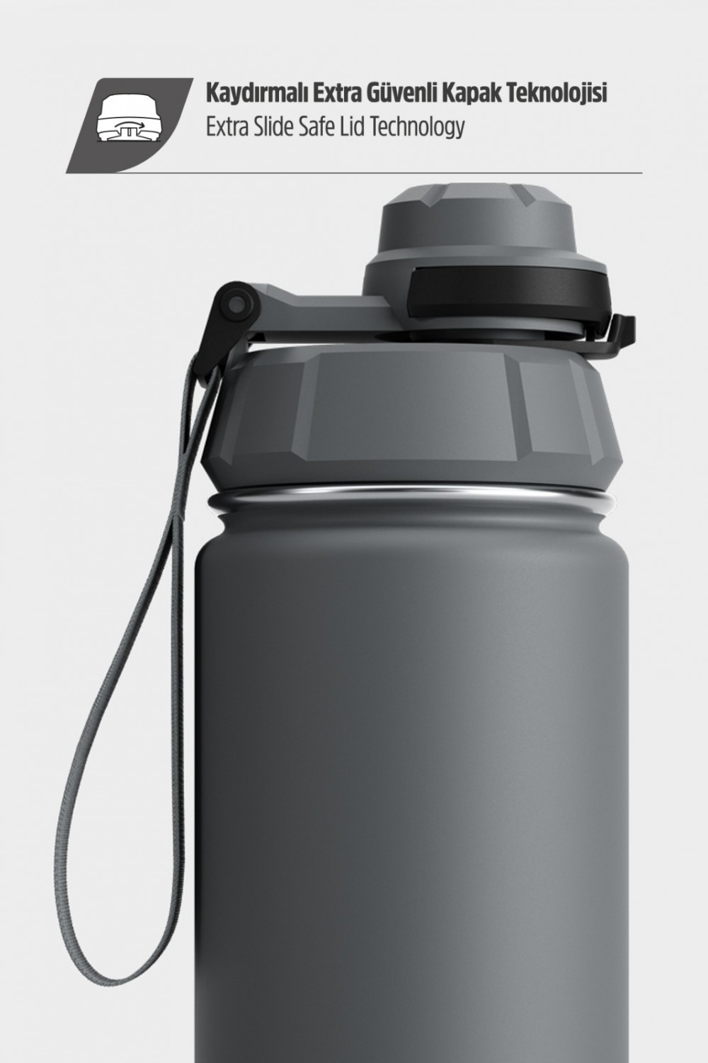 Stevig Çelik Termos Sızdırmaz 500 ml.Green 1 Hand leak Kod: st-208