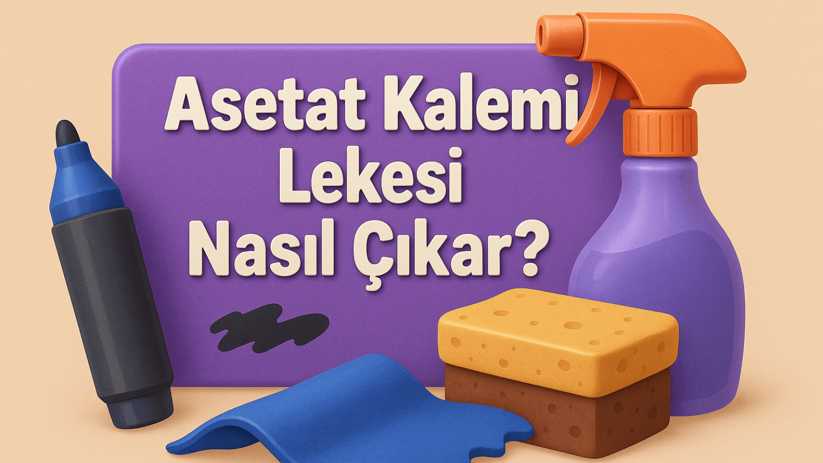 Asetat Kalemi Lekesi Nasıl Çıkar?