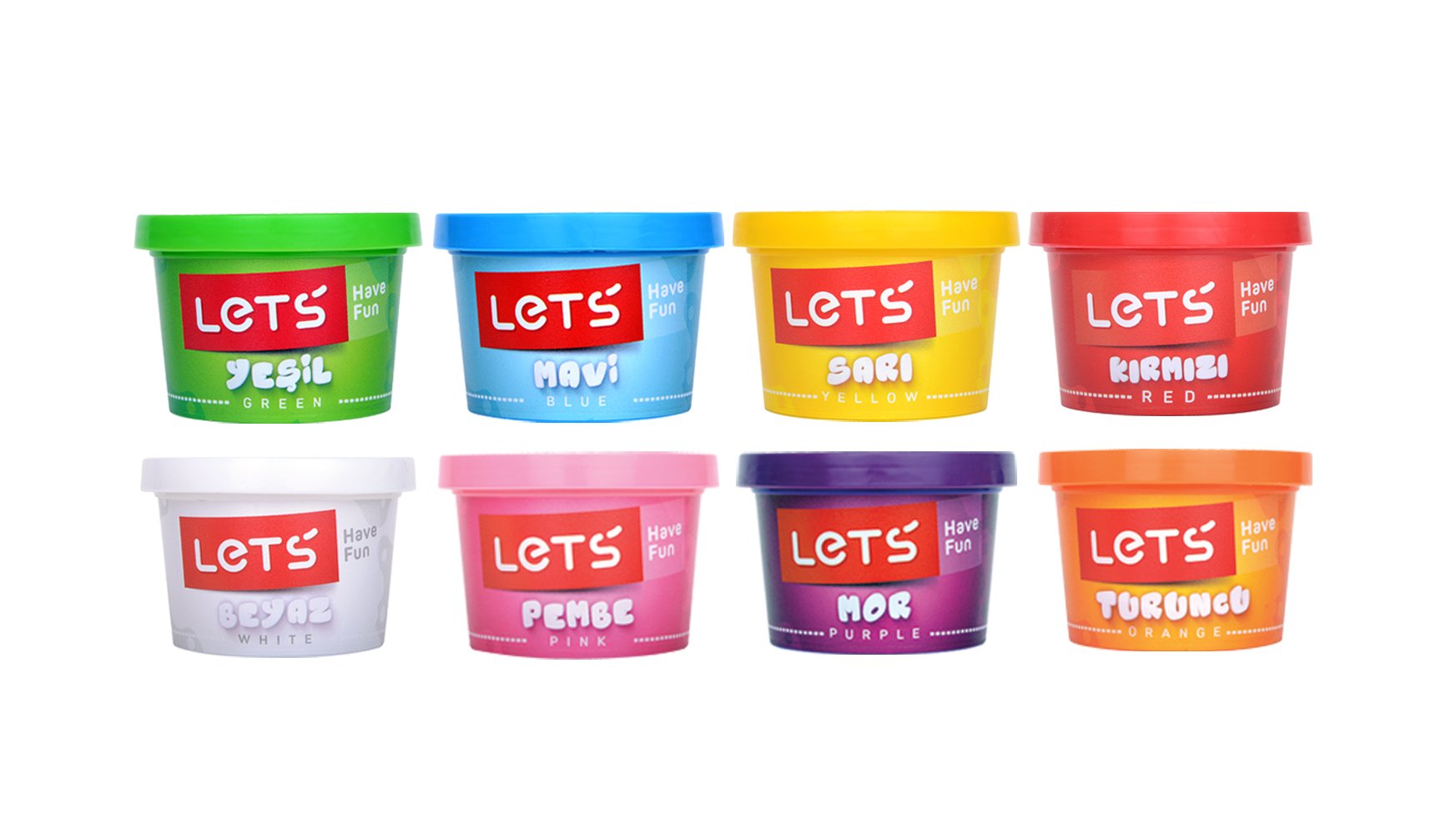 Lets Oyun Hamuru 8 Renk 800 Gr. Kod: L8348