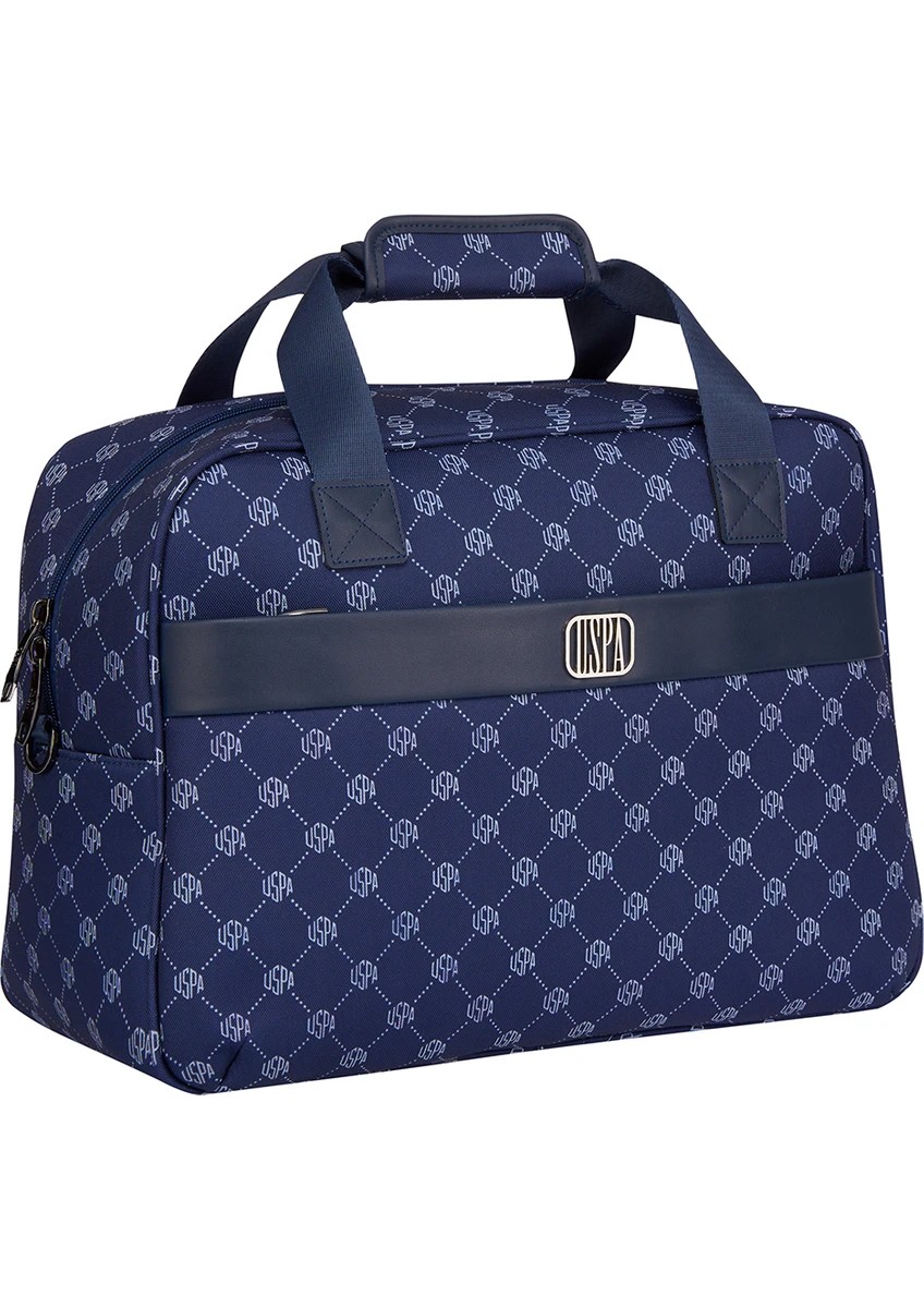 U.S. Polo Assn. Unisex Vegan Deri Kısa Seyahat El Bavulu Lacivert PLDUF24623
