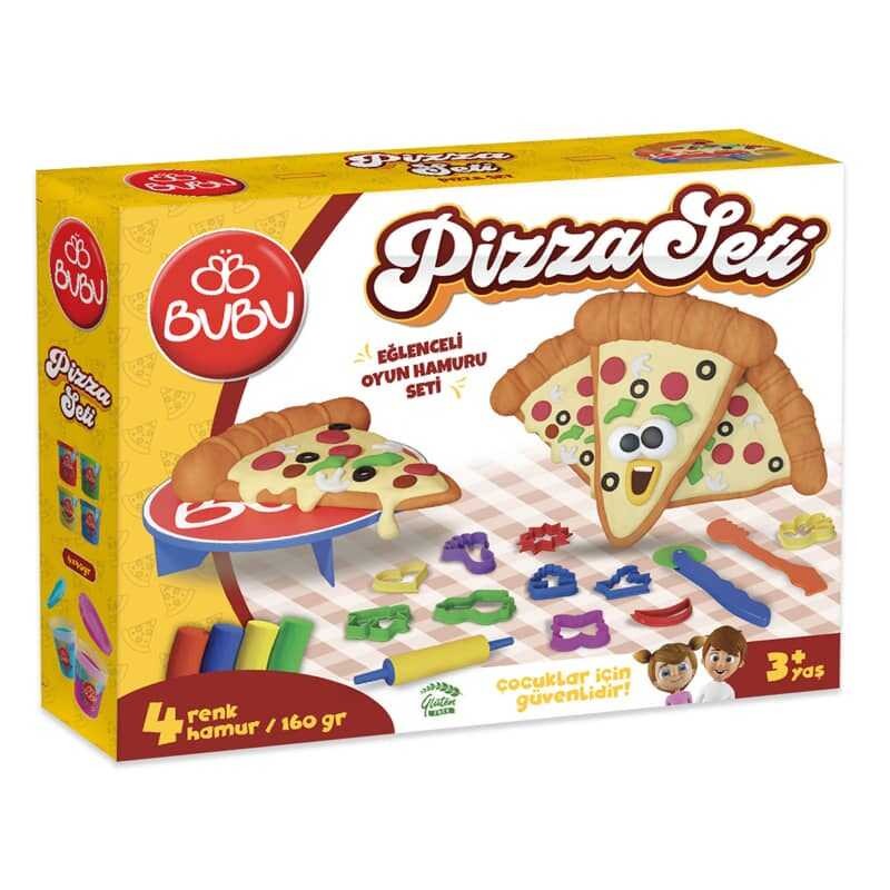 Bu-bu Oyun Hamuru Seti 6 Renk 3D Pizza Seti Kod: OH0011