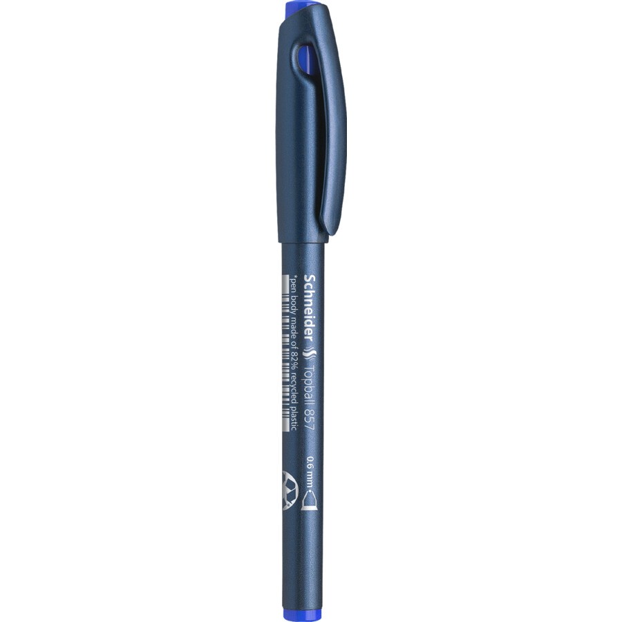 Schneider Topball Roller Kalem Mavi 0.6 mm 1 Adet (Üretici Kod: 857)