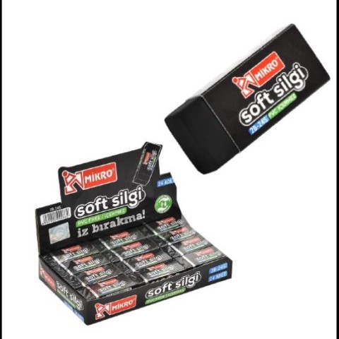 Mikro Silgi Siyah Soft 1 Adet Dust-Free Kod: 2B-24 BL