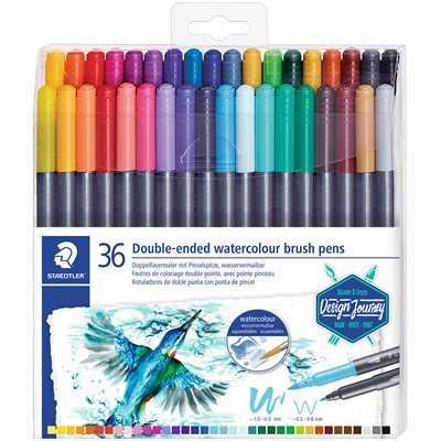 Staedtler Çift Uçlu Keçeli Kalem 36 Renk Set (0.5 mm - 3 mm) kod: 3001-TB36