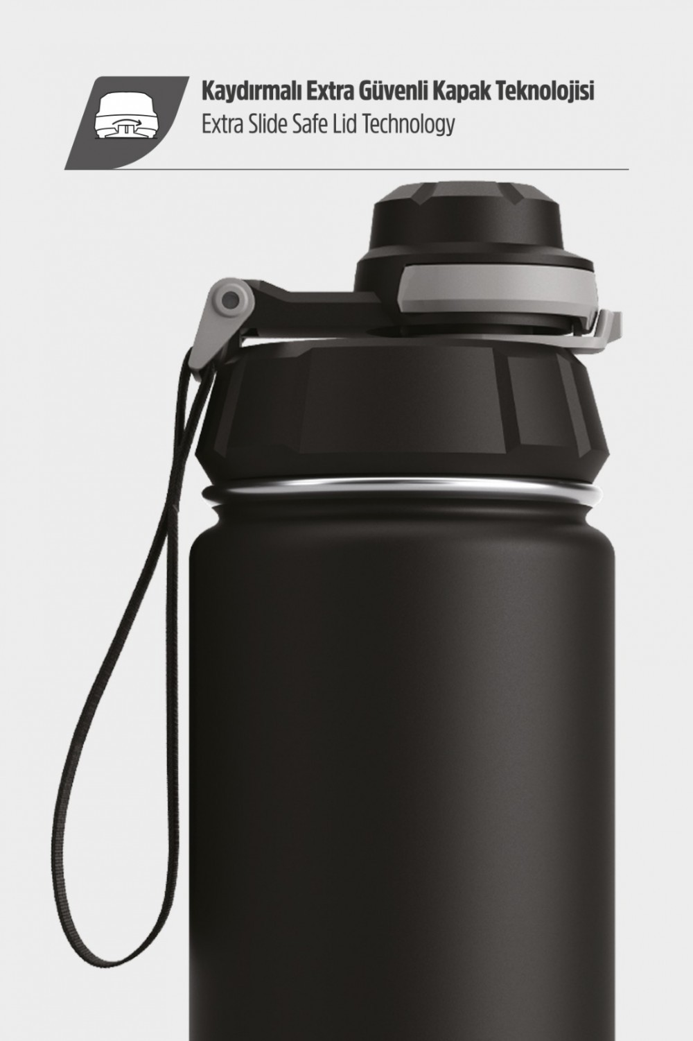 Stevig Çelik Termos Sızdırmaz 500 ml.Green 1 Hand leak Kod: st-208