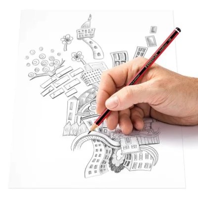 Staedtler Dereceli Resim Kalem Seti 6'lı Mars Tradition (2B-4B-6B-B-HB-2H +Silgi+Kalemtraş)