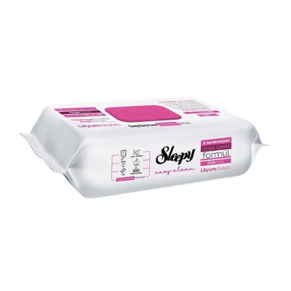 Sleepy Easy Clean Lilyum Buketi Katkılı Yüzey Temizlik Havlusu, 100 Yaprak