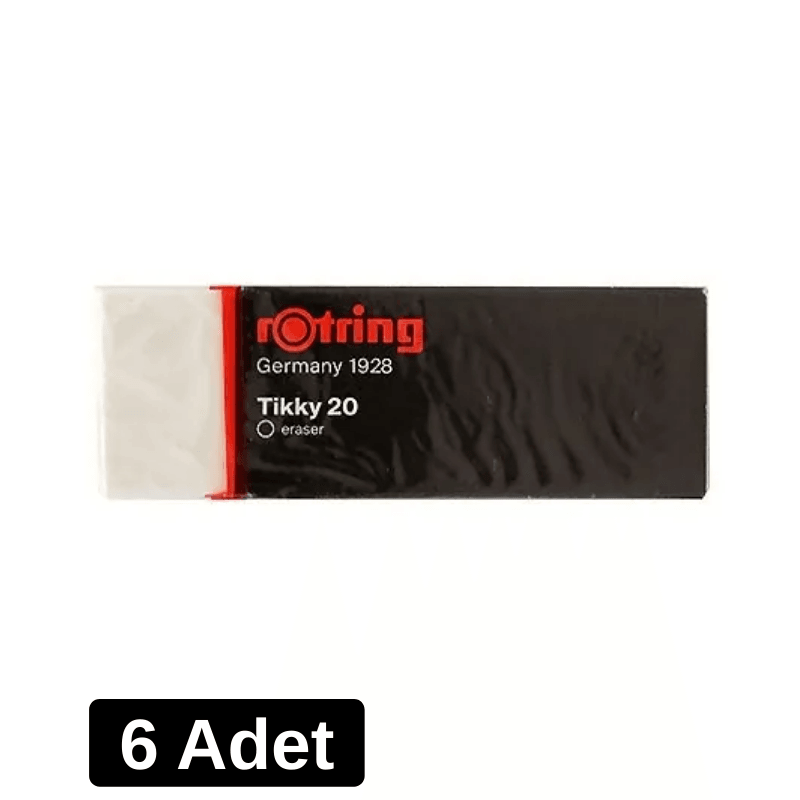 Rotring Silgi Beyaz Büyük Tikky-20 - 6 Adet