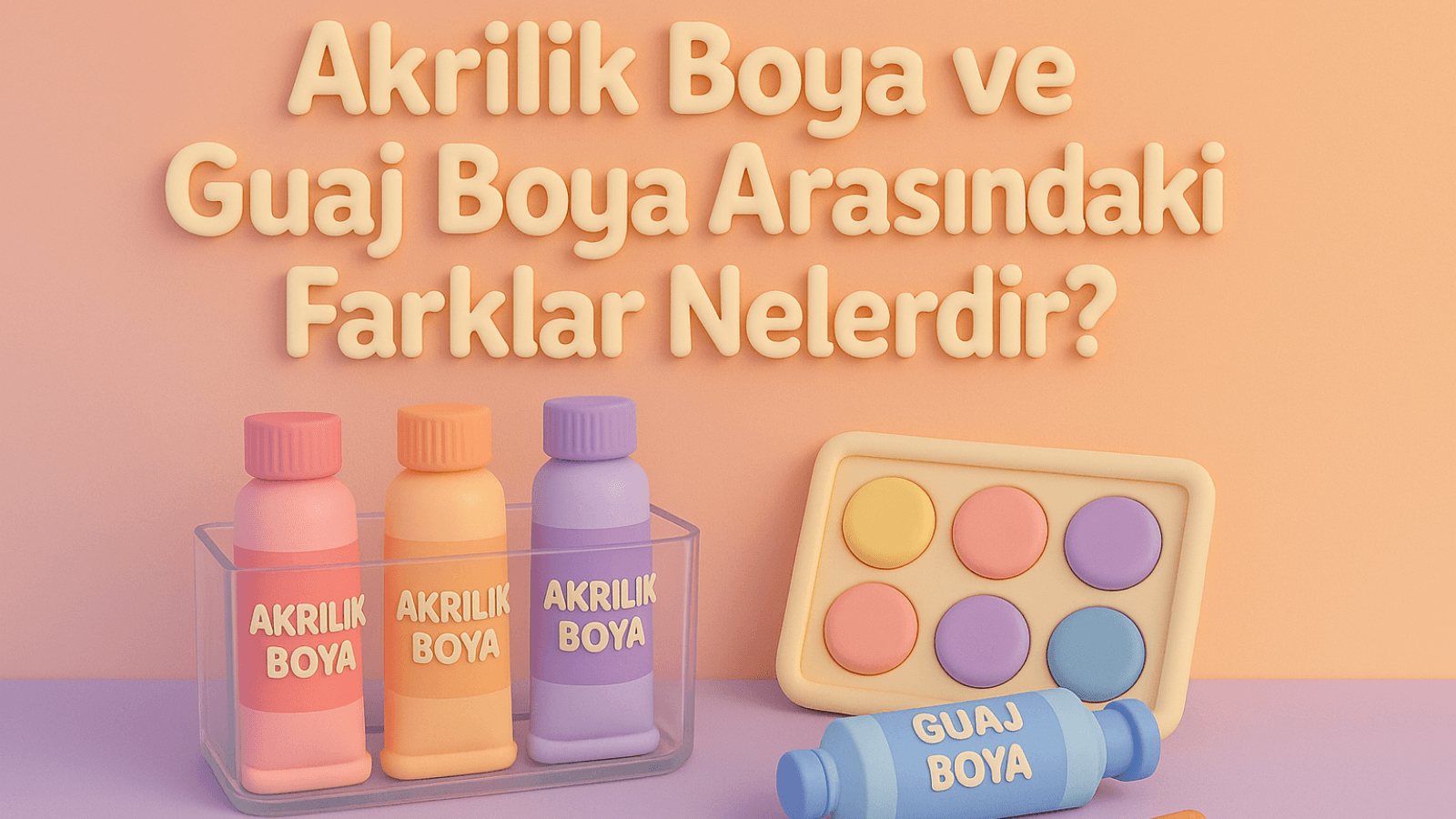 Akrilik Boya ve Guaj Boya Arasındaki Farklar Nelerdir?