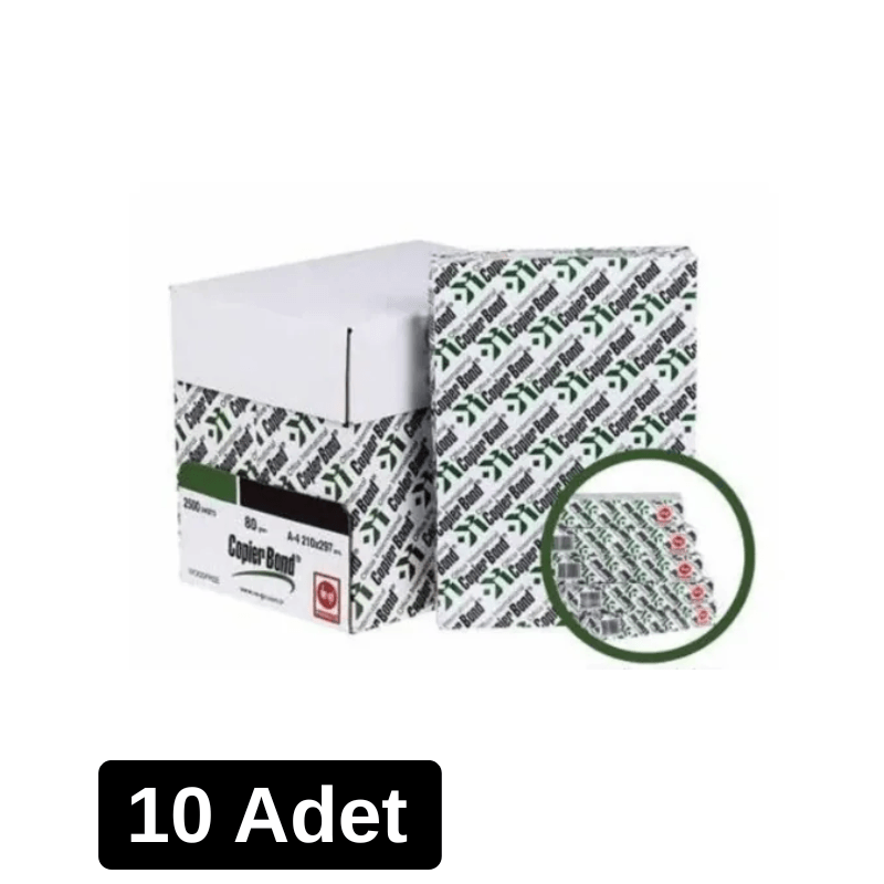 Ve-Ge Copier Bond A4 Fotokopi Kağıdı 80 gr. 1 Paket ( 500 Sayfa) - 10 Adet