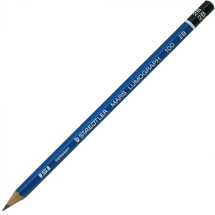 Staedtler Dereceli Resim Kalemi (2B) 1 Adet Mars Lumograph Kod: 100-2B