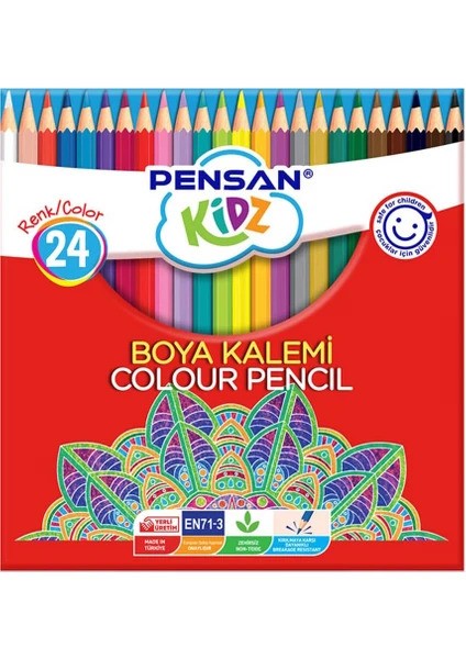 Pensan Kuru Boya Kalemi 24 Renk Kod :56324