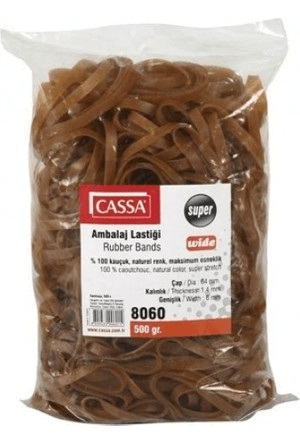 Cassa Ambalaj Lastiği Geniş 500 Gr. %100 Kauçuk Kod:8060