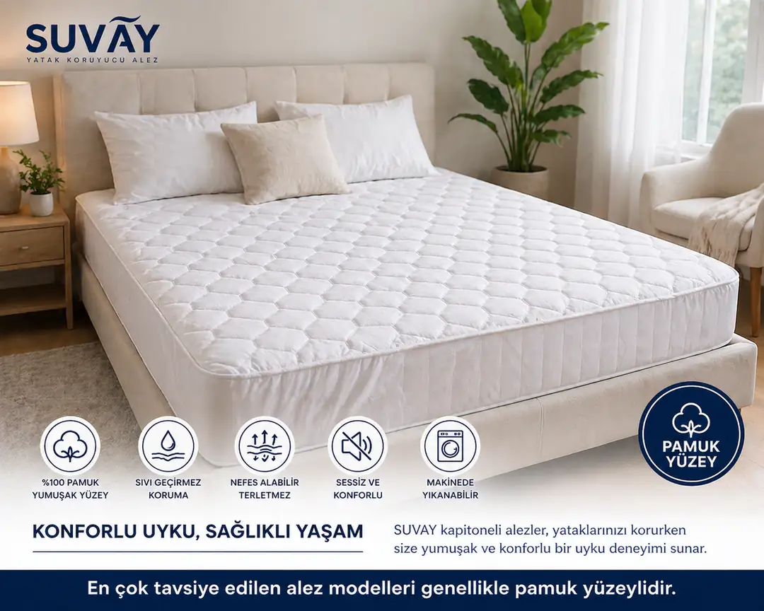 En çok tavsiye edilen alez modelleri genellikle pamuk yüzeylidir