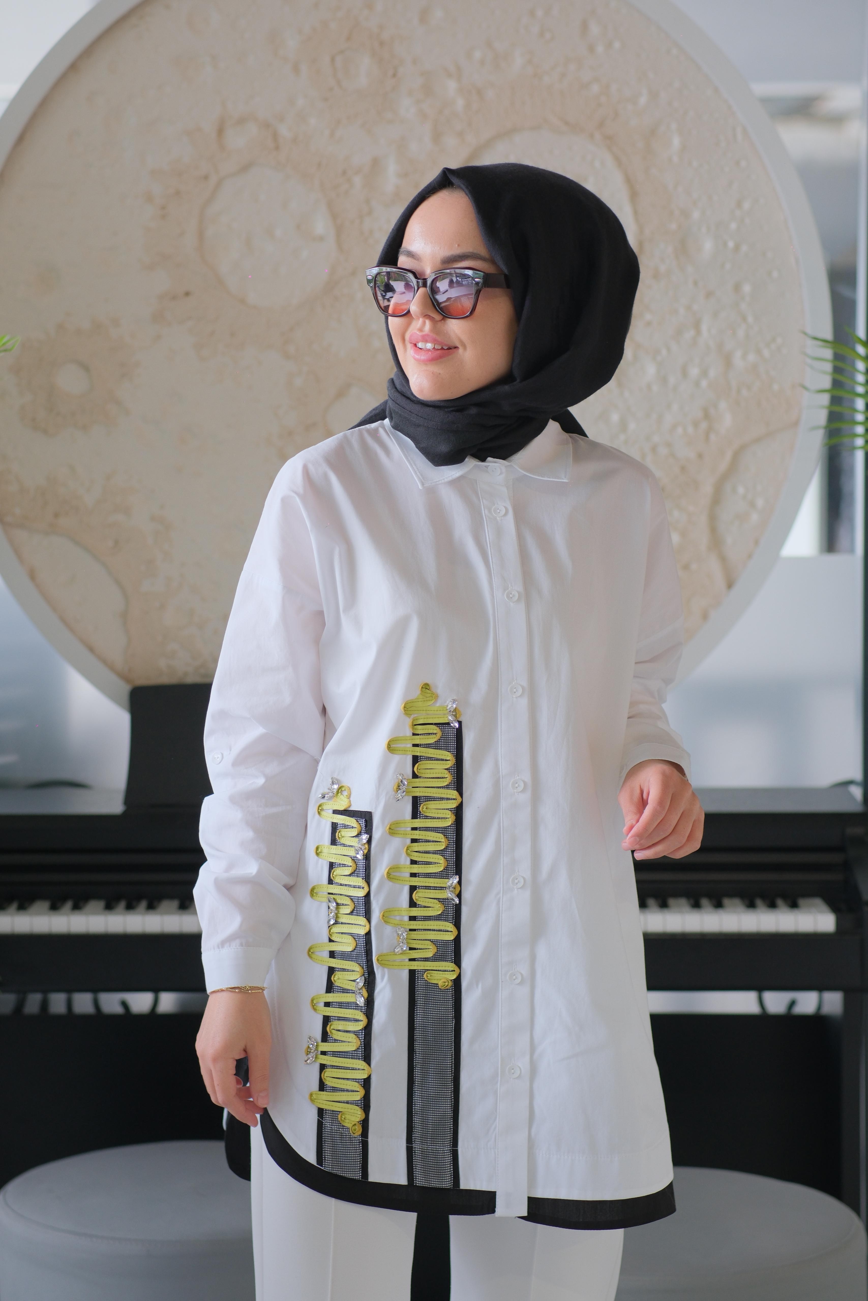 Nayra Gömlek - Beyaz
