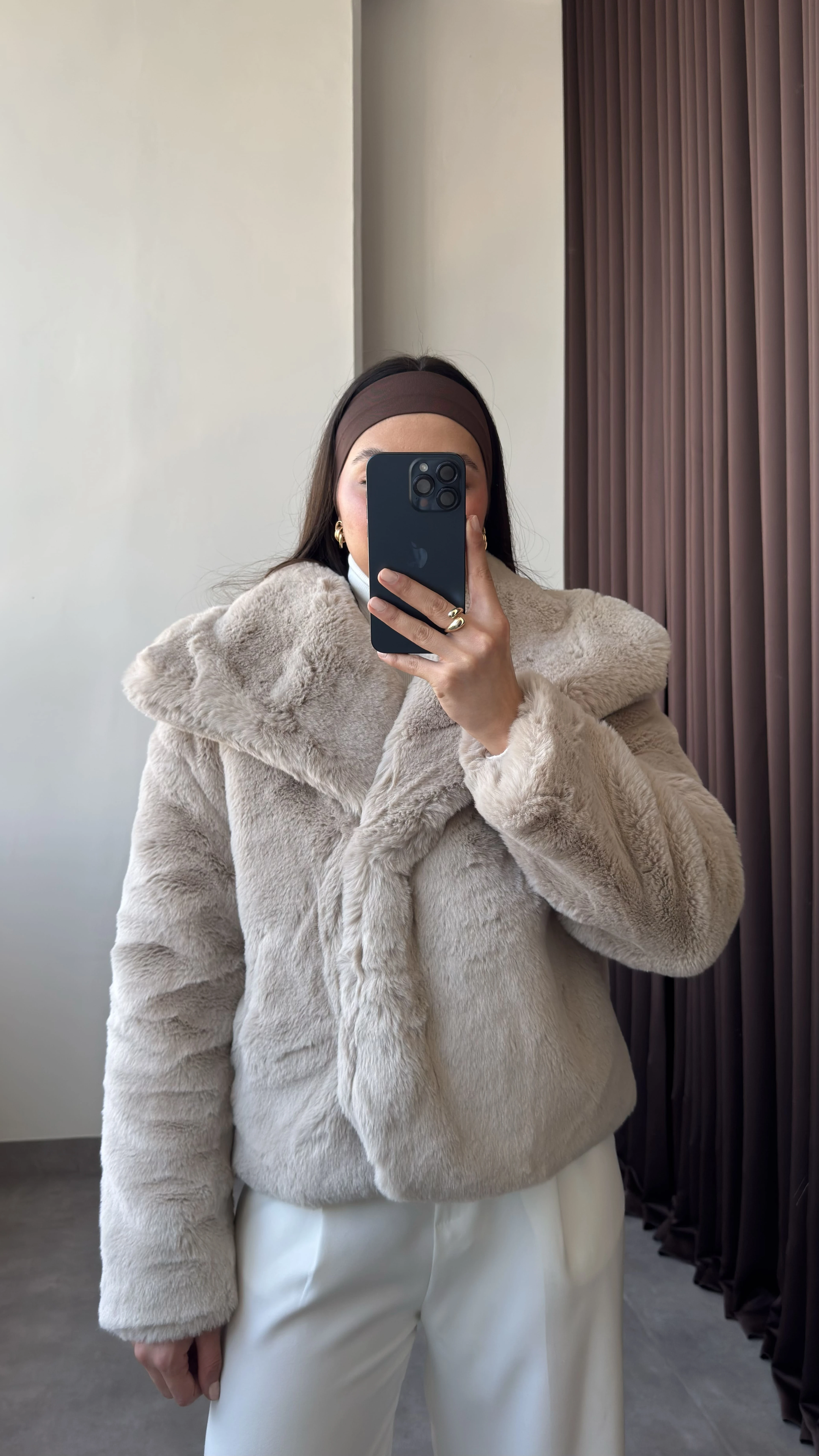 İçi Astarlı Vizon Kadın Kürk