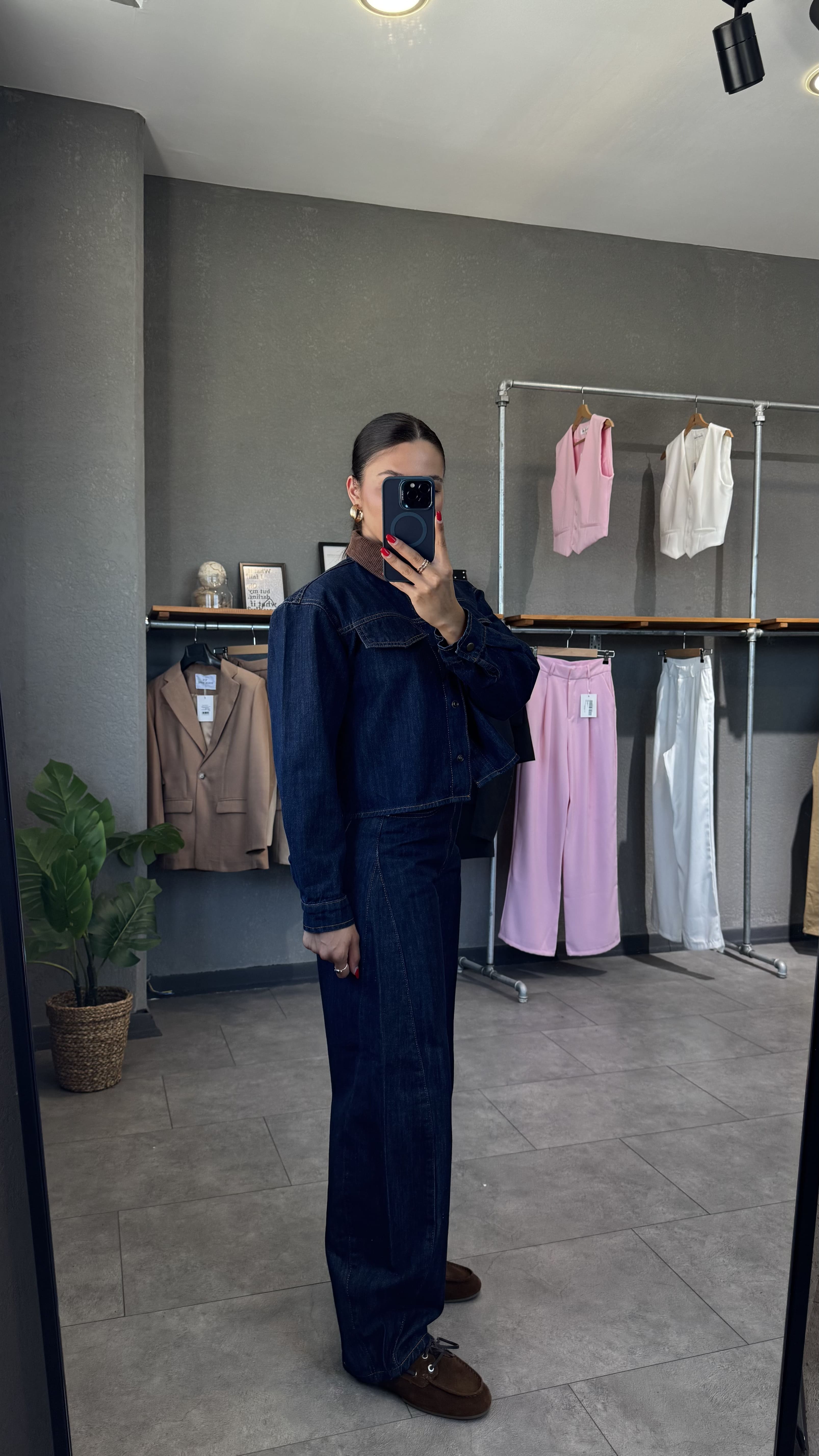 Denim Ceket & Balon Jean Kombin 