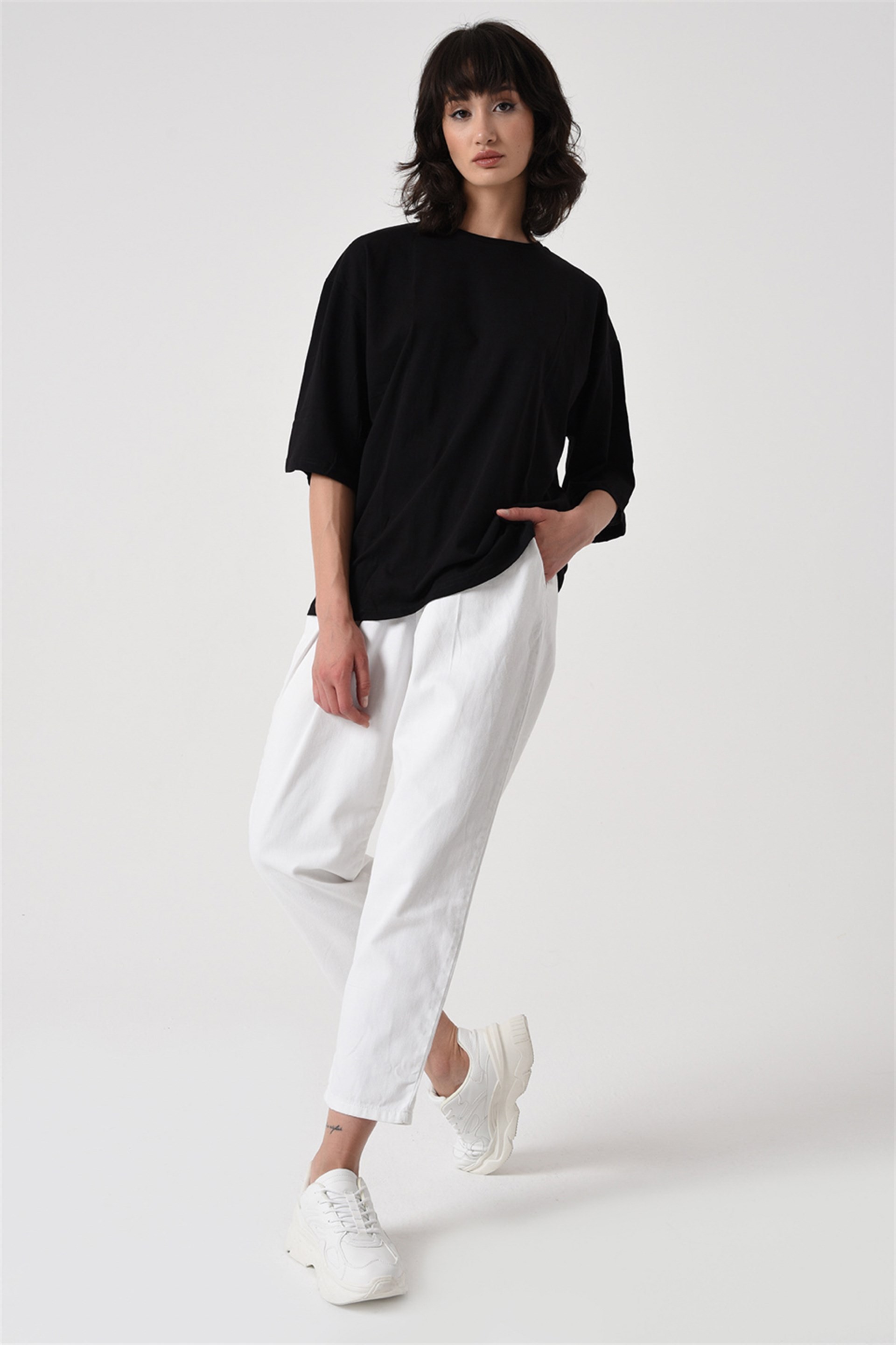 Oversize T-shirt Siyah