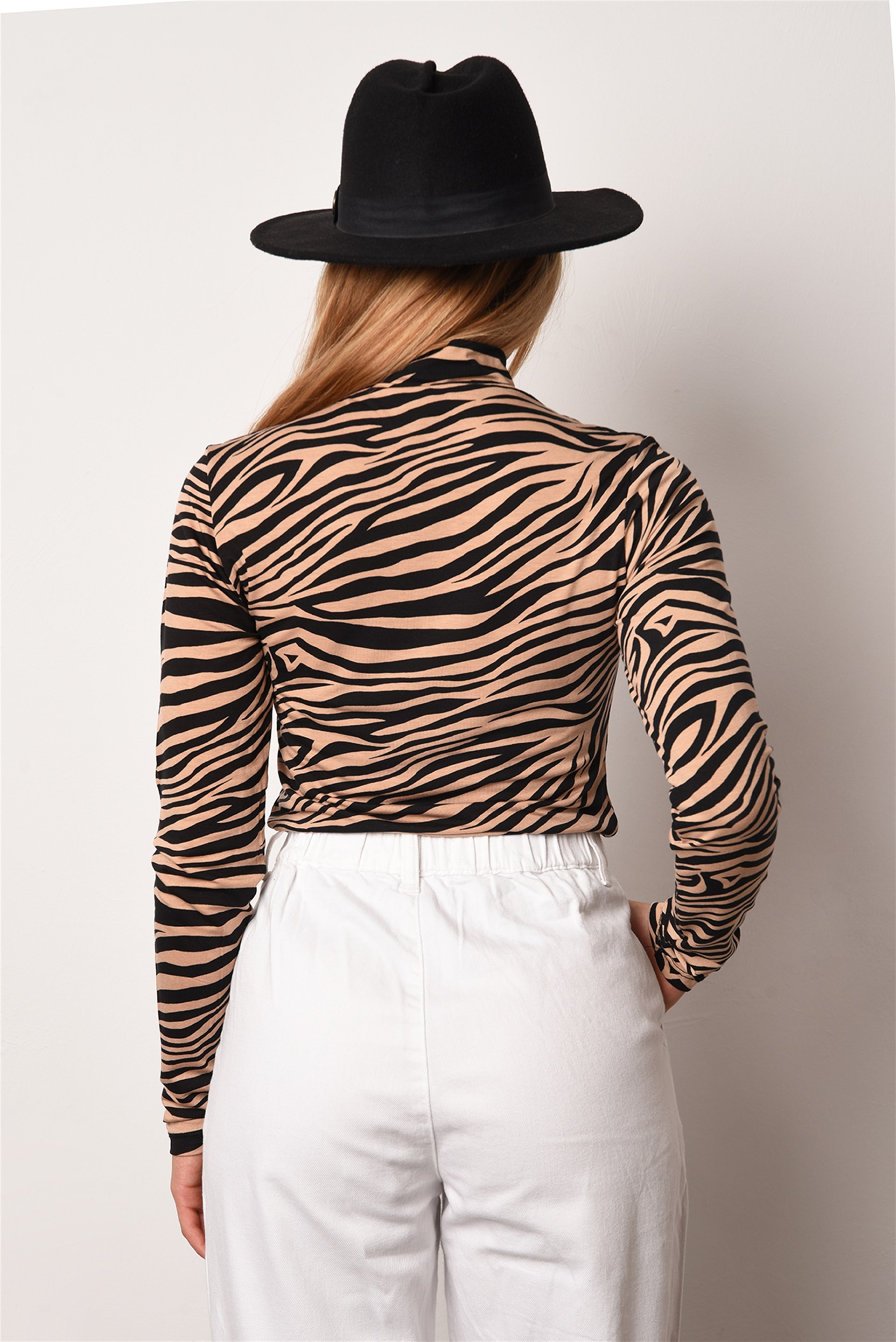 Kadın Camel Zebra Body