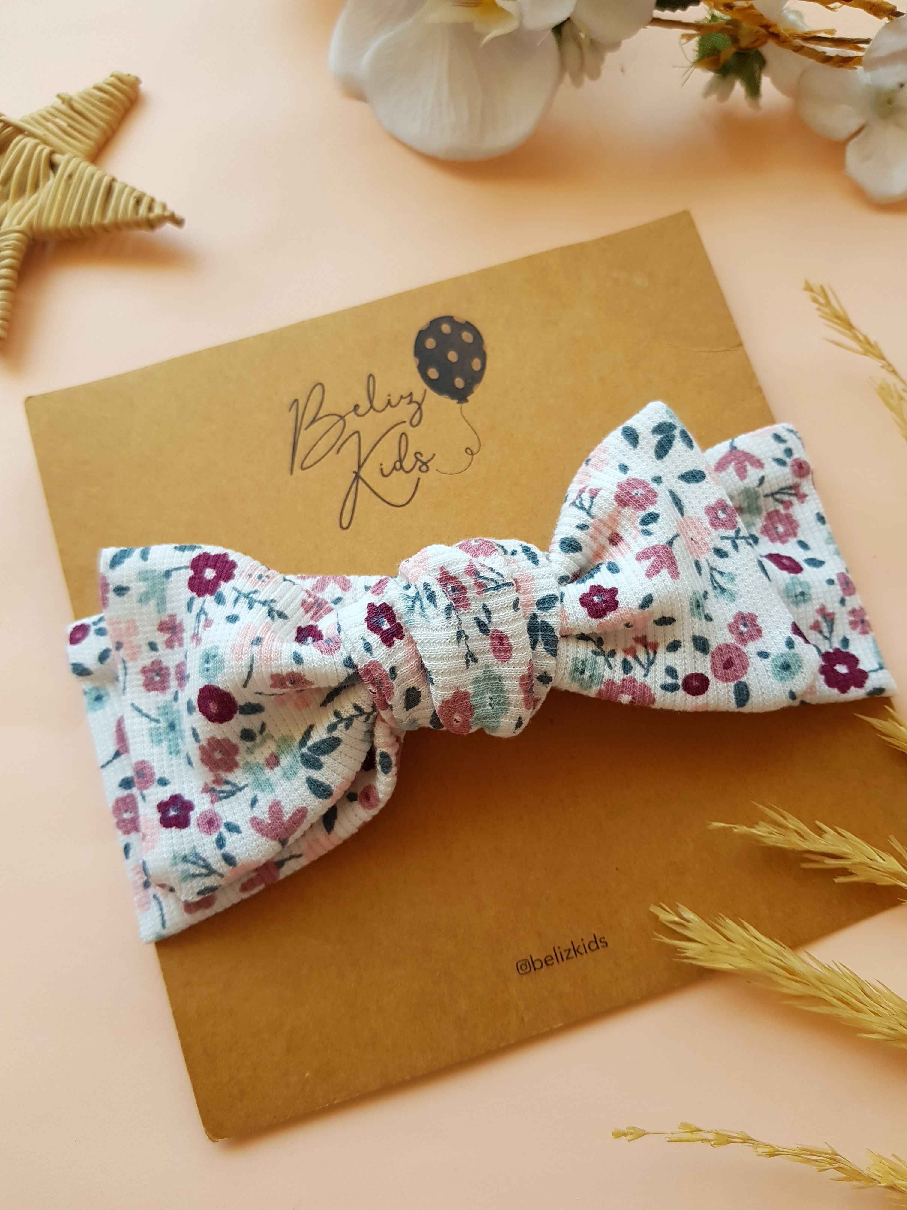 Çiçek Desen Ribana Bandana