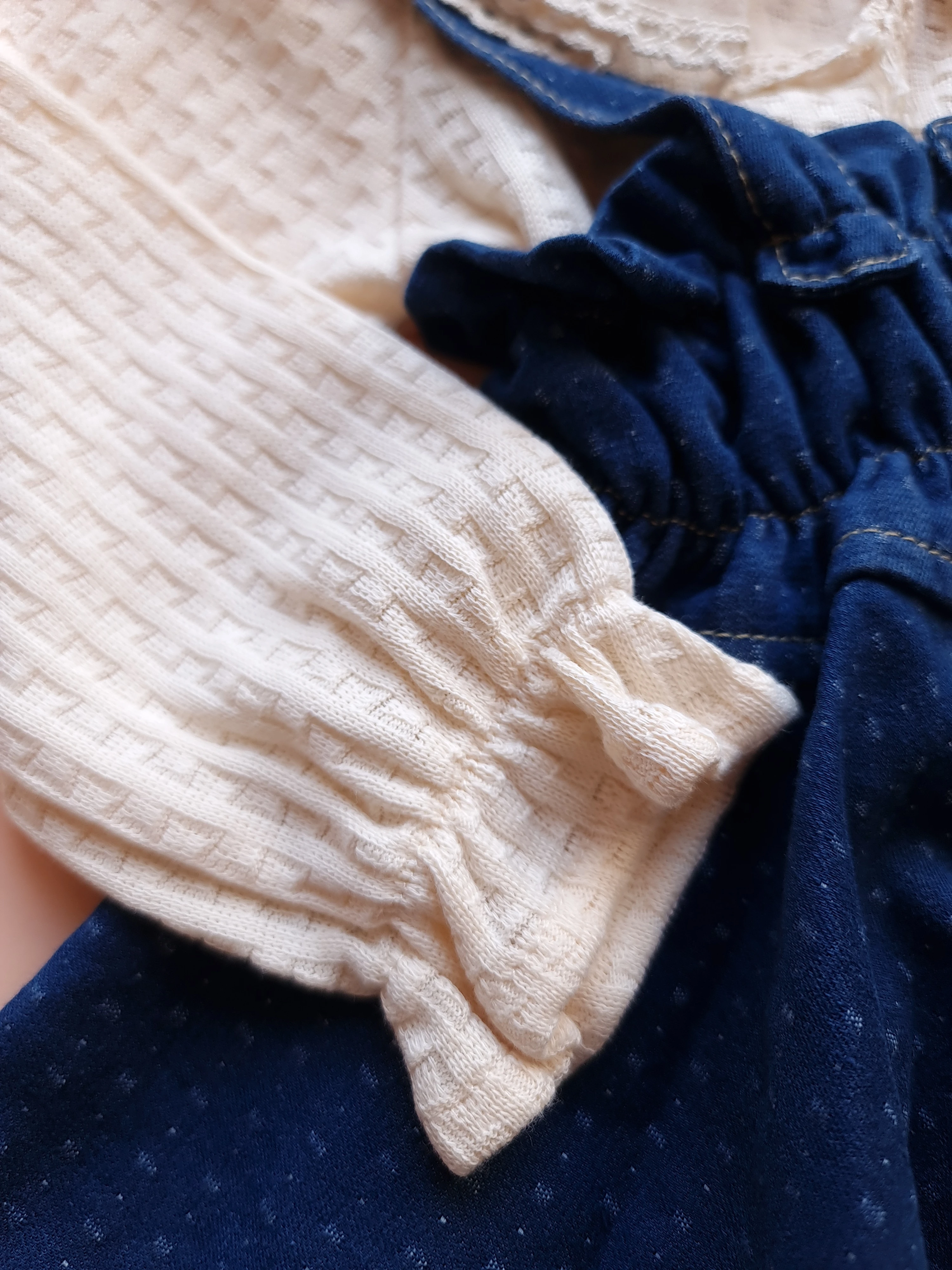 Salopet Askılı Denim Elbise /Bluz Takım