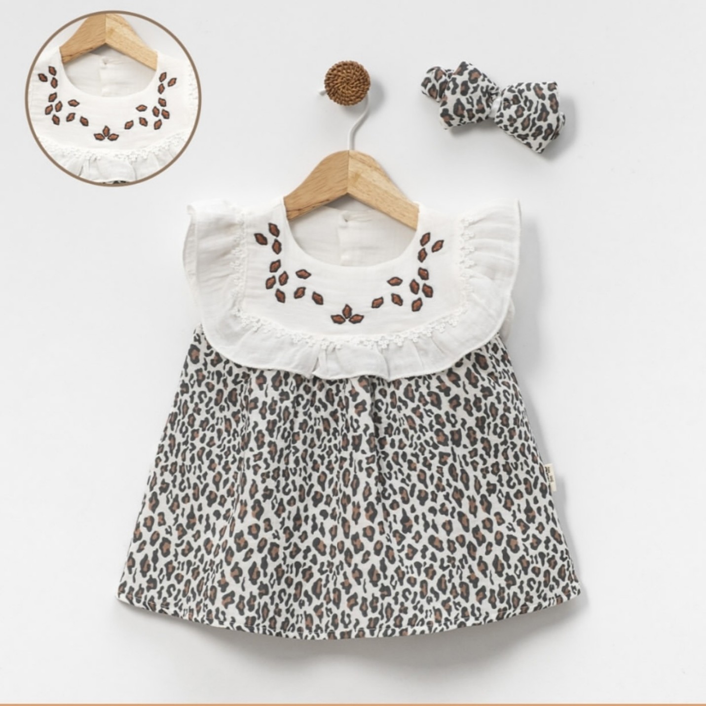 Leopar Müslin Elbise