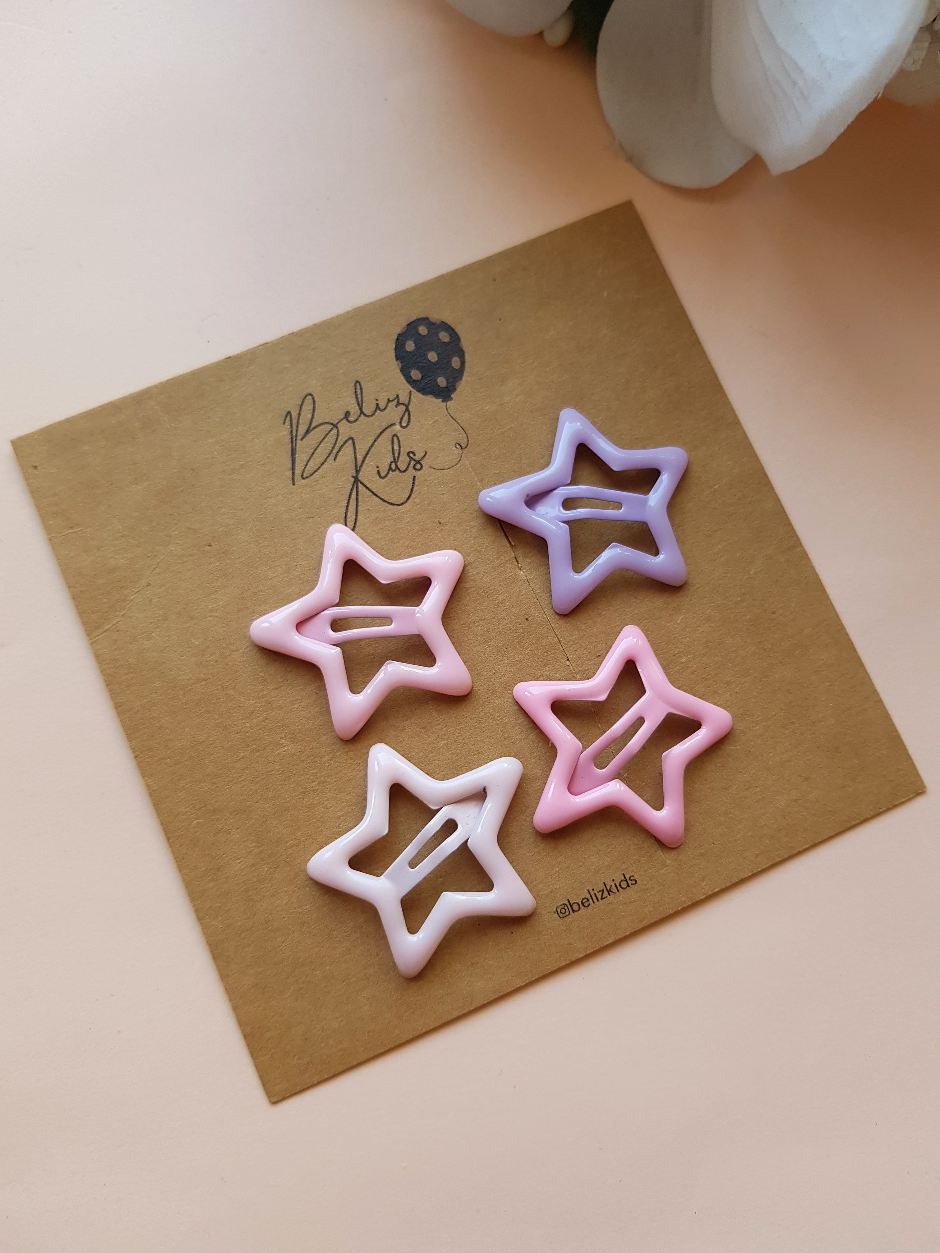Mini 3cm Yıldız Çıtçıt Toka Set