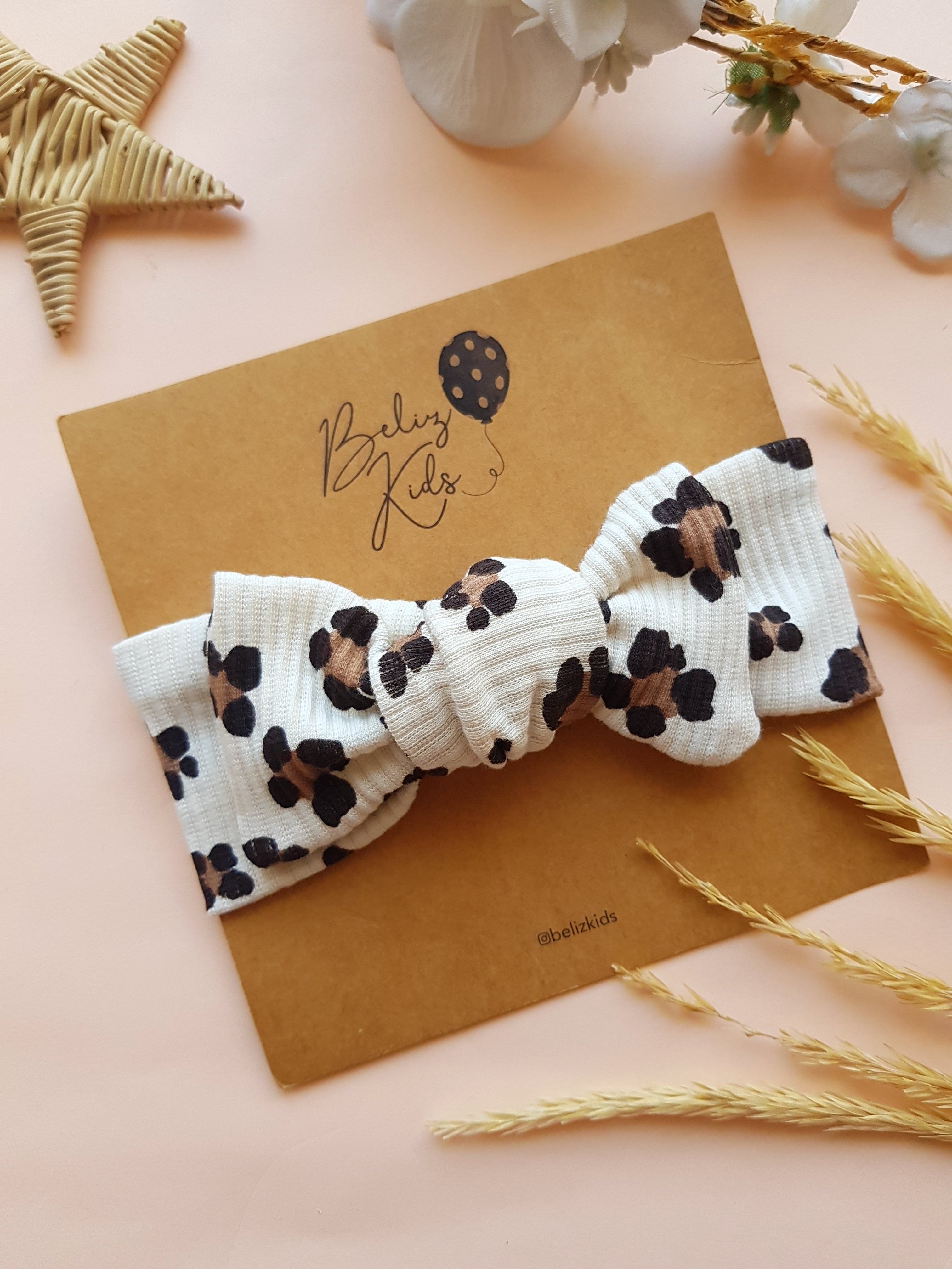 Kahve Çiçek Desen Krem Ribana Bandana